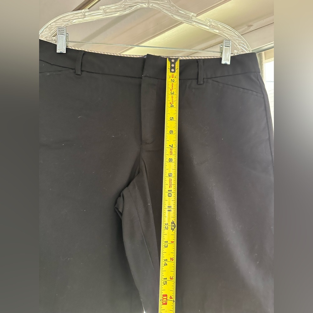 Gap Black Wide Leg Bermuda Shorts Knee Length 10” cotton stretch size 12 - Picture 11 of 11